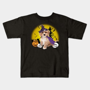 Happy Halloween Cavachon Dogs Halloween Gift Kids T-Shirt